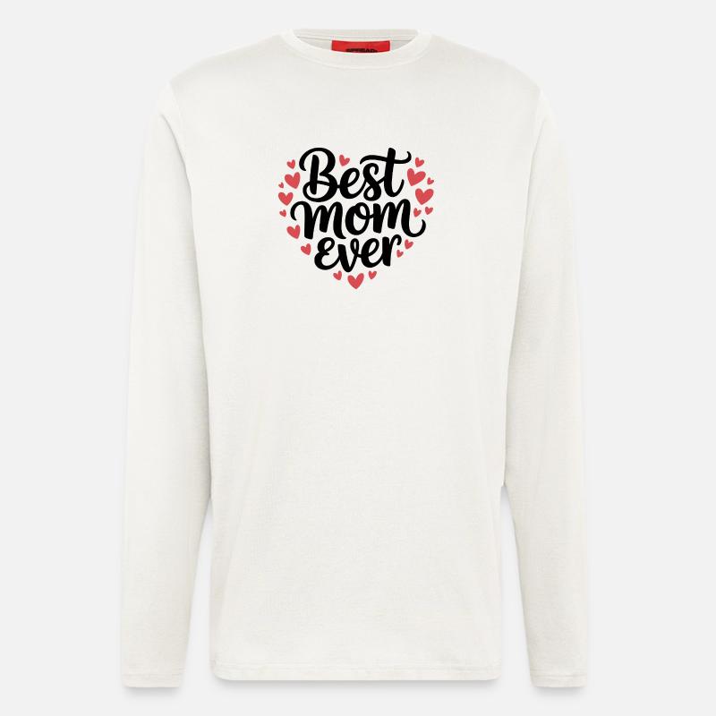 Die beste Mutter aller Zeiten - Langarmshirt - made by SPREAD  - OFF WHITE