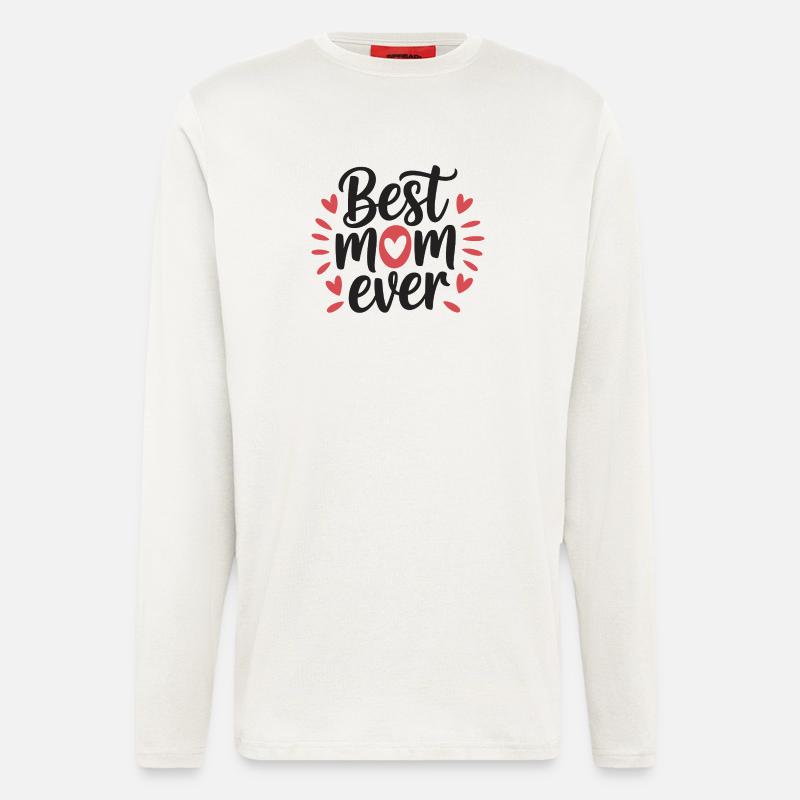 Die beste Mutter aller Zeiten - Langarmshirt - made by SPREAD  - OFF WHITE