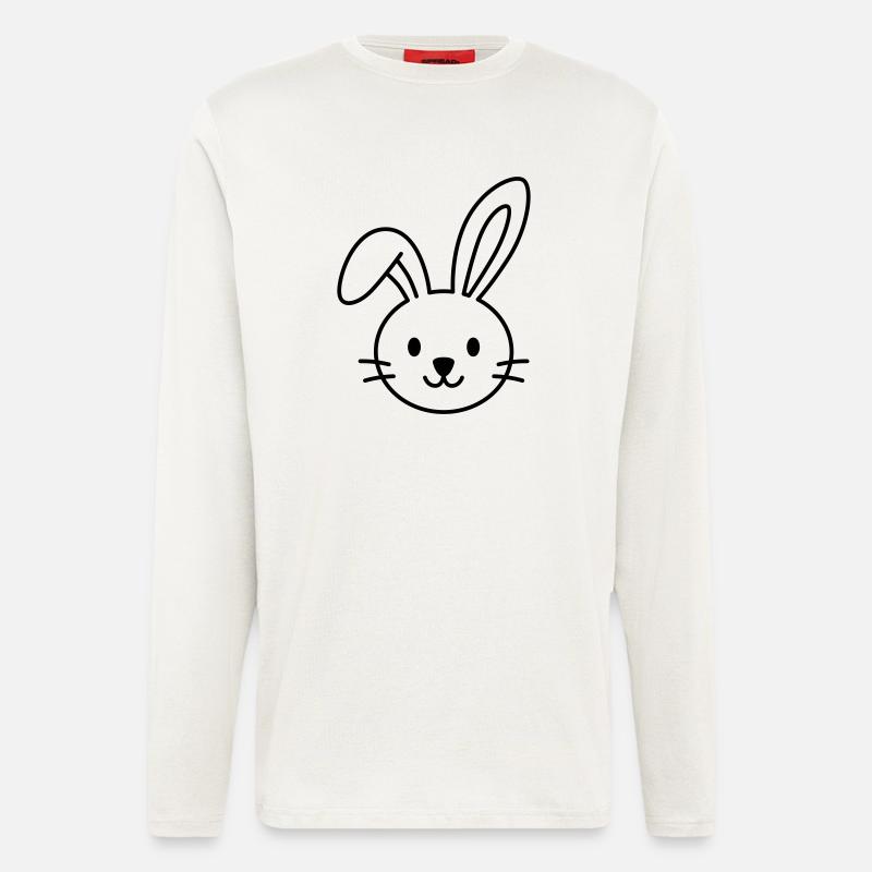 Cute bunny – Maybe the Easter bunny? - Longsleeve - made by SPREAD  - OFF WHITE