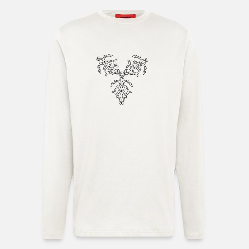 Geometric Patterns - Longsleeve - made by SPREAD  - OFF WHITE
