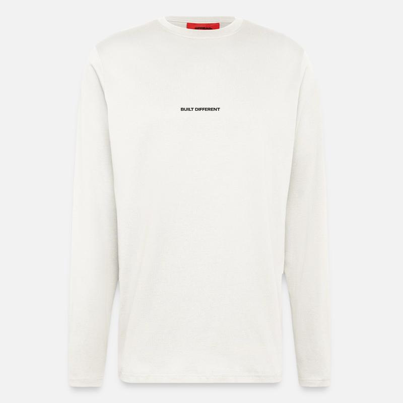 Built Different Typography - Longsleeve - made by SPREAD  - OFF WHITE