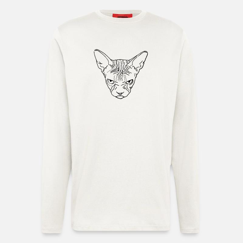 Sphinx Head - Longsleeve - made by SPREAD  - OFF WHITE