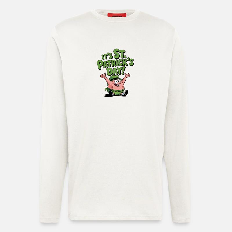 Potato Fun St Patrick's Day - Longsleeve - made by SPREAD  - OFF WHITE
