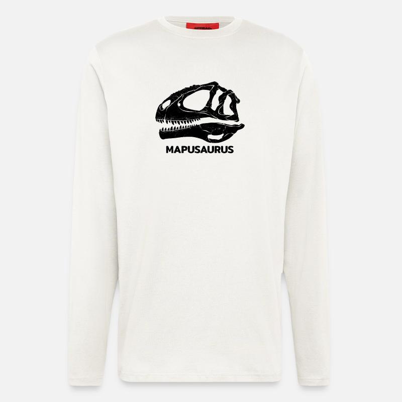Mapusaurus Fossil Skull - Longsleeve - made by SPREAD  - OFF WHITE
