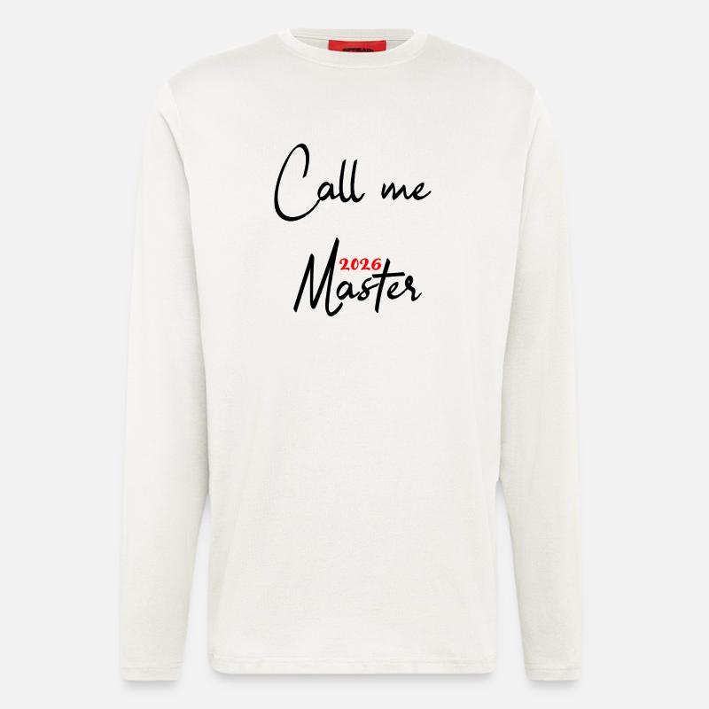 Master 2026 Abschluss Promotion Sponsion - Langarmshirt - made by SPREAD  - OFF WHITE