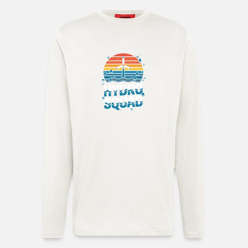 Hydro Squad Hydropower Team Renewable Energy - Longsleeve - made by SPREAD - OFF WHITE