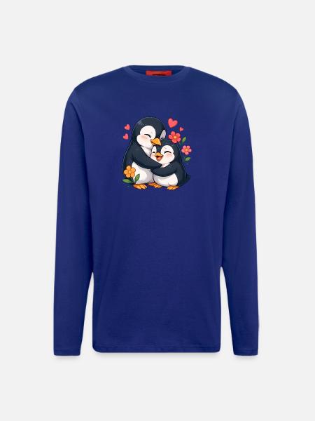 Cuddly Penguin Heart Duo - Longsleeve - made by SPREAD - OFF WHITE