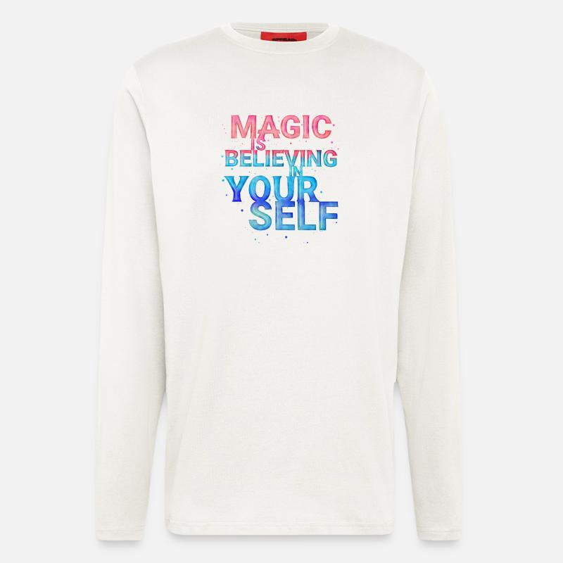 Magic Is Believing in Yourself - Langarmshirt - made by SPREAD  - OFF WHITE