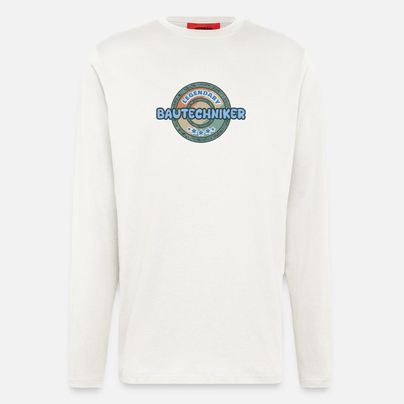 Gift Idea Construction Technician - Longsleeve - made by SPREAD  - OFF WHITE