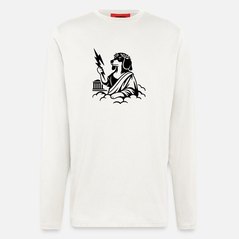 Zeus Wurstos Dackel - Langarmshirt - made by SPREAD - OFF WHITE