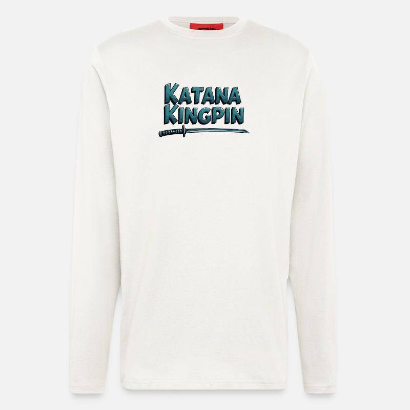 Katana Kingpin – Samurai Statement - Longsleeve - made by SPREAD  - OFF WHITE