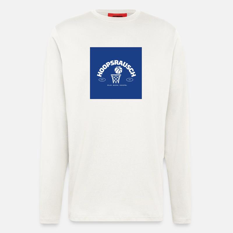 Hoopsrausch Basketball Emblem - Langarmshirt - made by SPREAD  - OFF WHITE