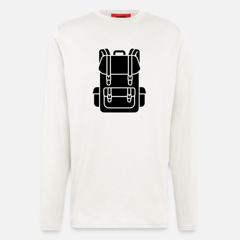 Wanderrucksack Trekking Gear - Langarmshirt - made by SPREAD - OFF WHITE