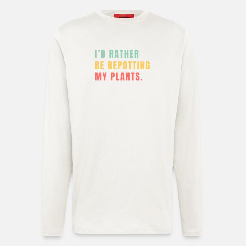 Blumen Gärtnern - Langarmshirt - made by SPREAD  - OFF WHITE