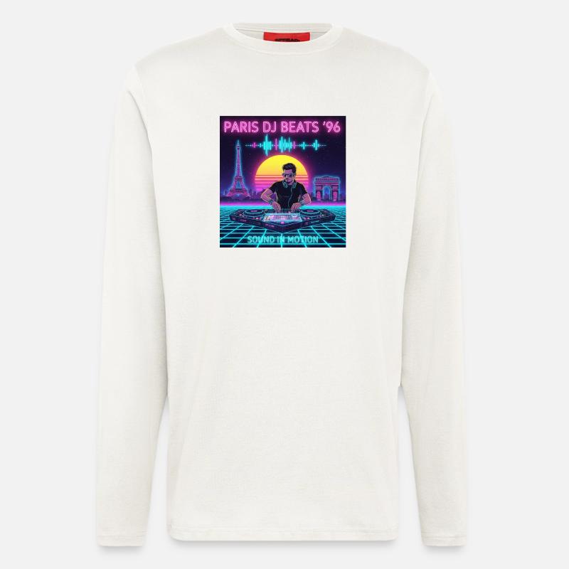 Paris DJ - Langarmshirt - made by SPREAD  - OFF WHITE