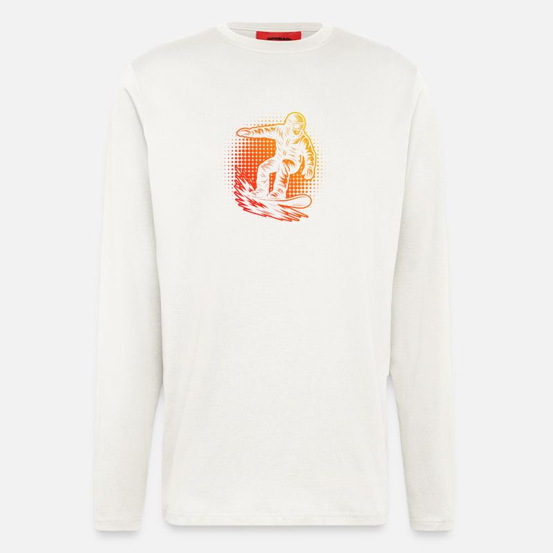 Direct Snowboard Statement - Longsleeve - made by SPREAD  - OFF WHITE