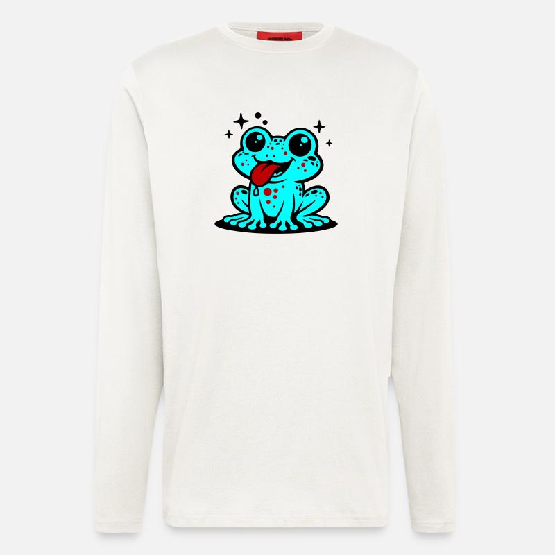 Toad Comic Frog - Longsleeve - made by SPREAD  - OFF WHITE