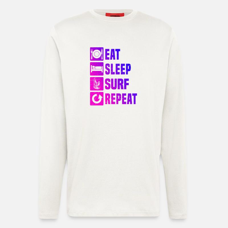 Windsurfing Fans aufgepasst schlichtes Statement - Langarmshirt - made by SPREAD  - OFF WHITE