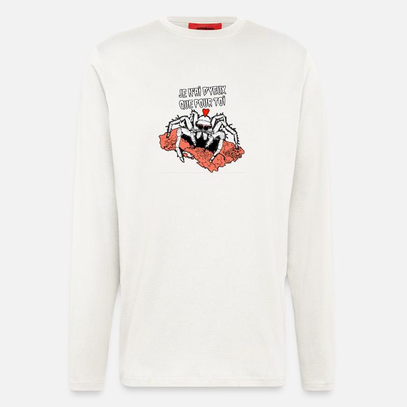 I ONLY HAVE EYES FOR YOU! (spider) - Longsleeve - made by SPREAD  - OFF WHITE