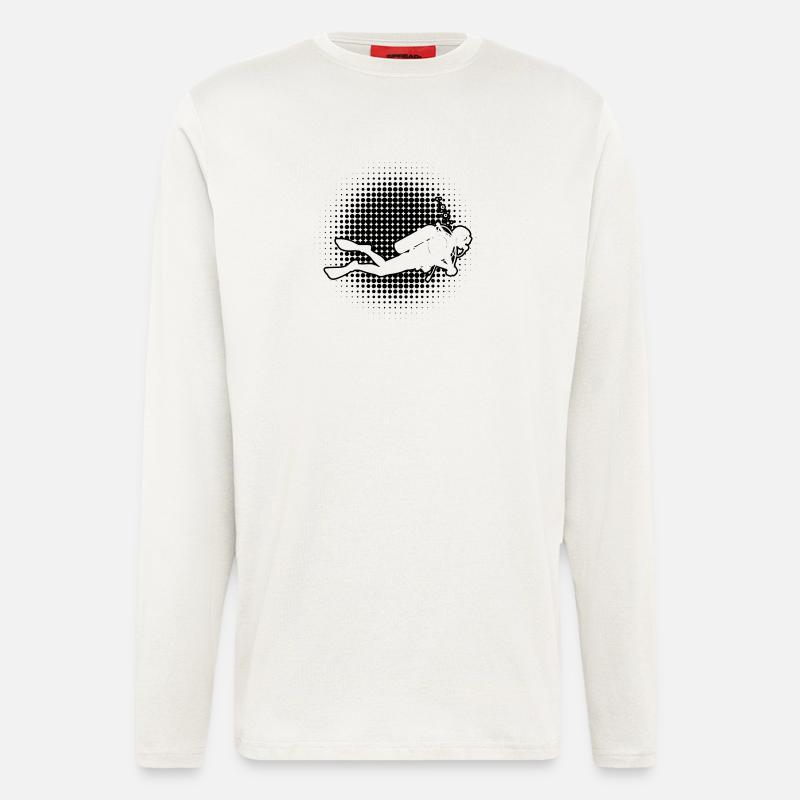 Statement for all diving - Longsleeve - made by SPREAD  - OFF WHITE