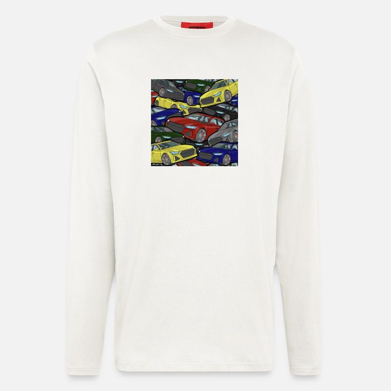 Kaleidoskop Autos Farbexplosion - Langarmshirt - made by SPREAD  - OFF WHITE