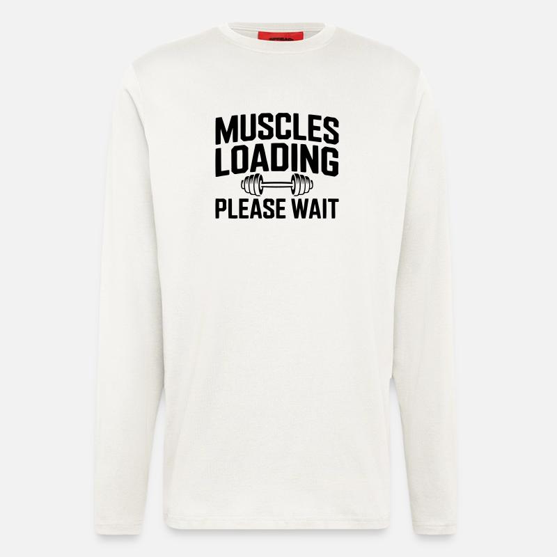 Muskelaufbau: Muscles Loading - Langarmshirt - made by SPREAD  - OFF WHITE