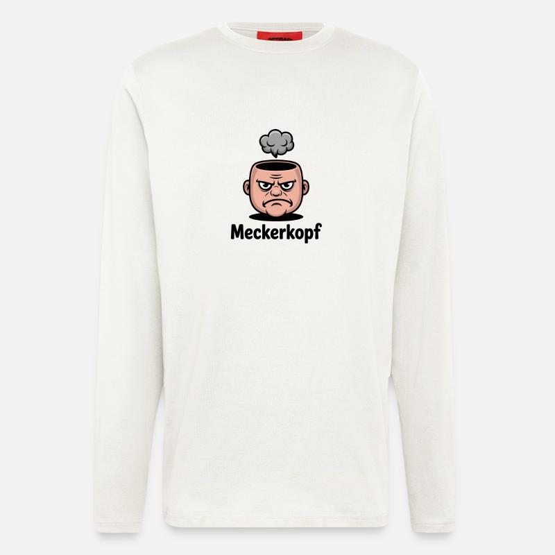 Complainer Annoyed Grumpy Comic Face - Longsleeve - made by SPREAD  - OFF WHITE