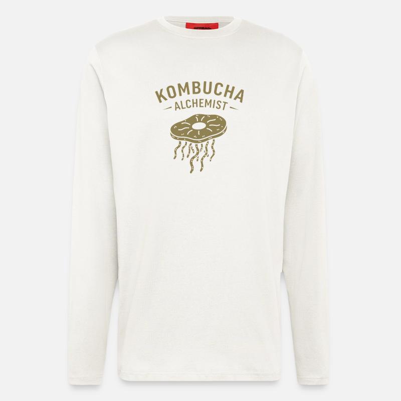 Minimalist Kombucha Alchemist Fermentation - Longsleeve - made by SPREAD  - OFF WHITE