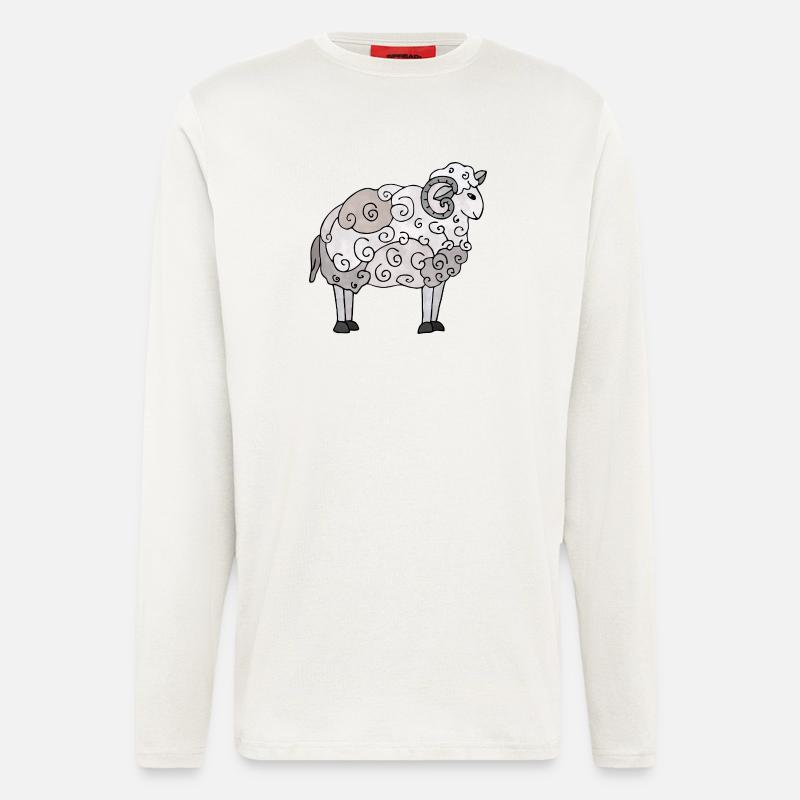 Widder - Langarmshirt - made by SPREAD  - OFF WHITE