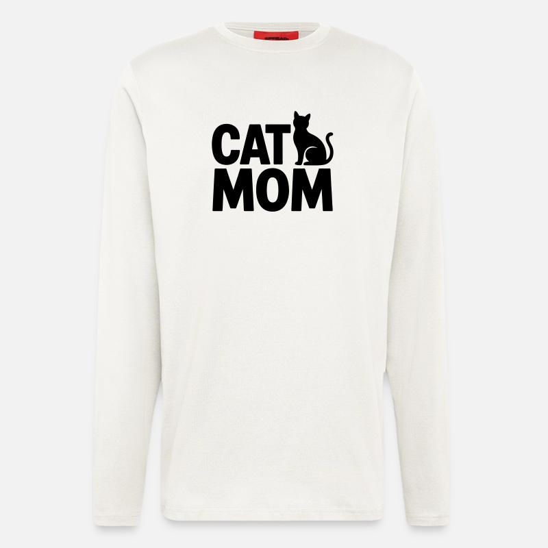 Cat Mom: Cat Mom - Longsleeve - made by SPREAD  - OFF WHITE