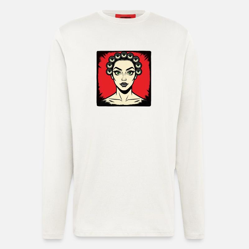 ICH SEHE DICH – nette Leute - Langarmshirt - made by SPREAD  - OFF WHITE