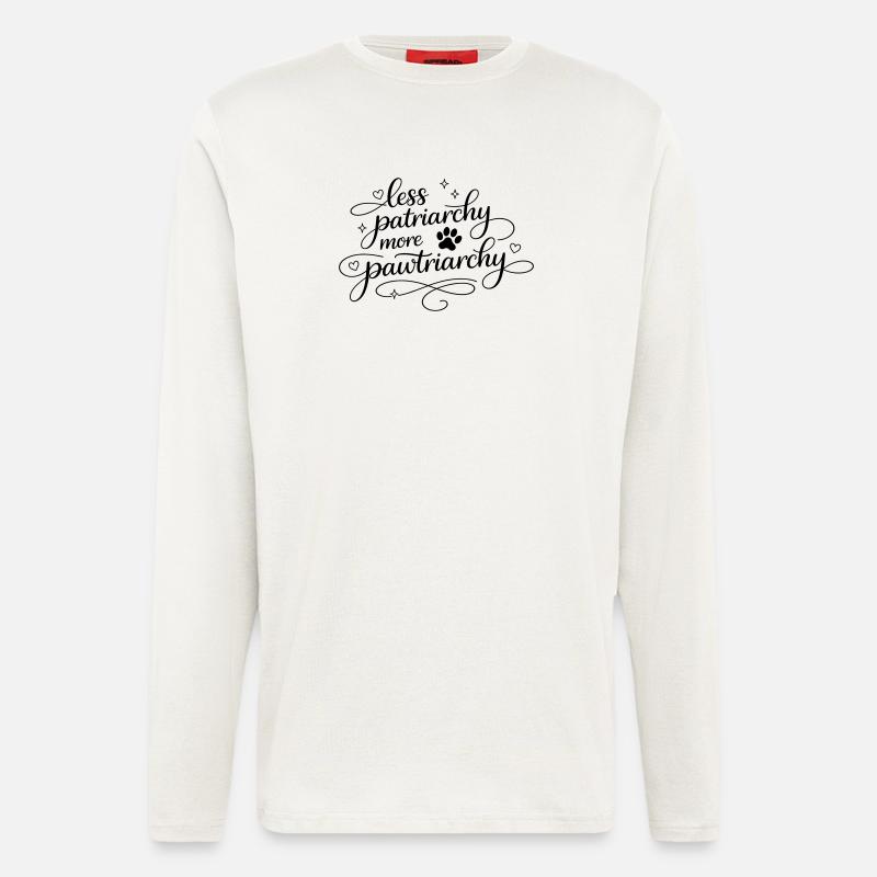 less patriarchy, more pawtriarchy - Longsleeve - made by SPREAD  - OFF WHITE