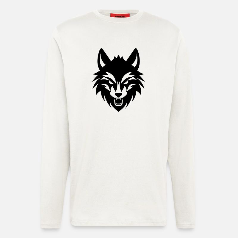 wolf - Longsleeve - made by SPREAD  - OFF WHITE