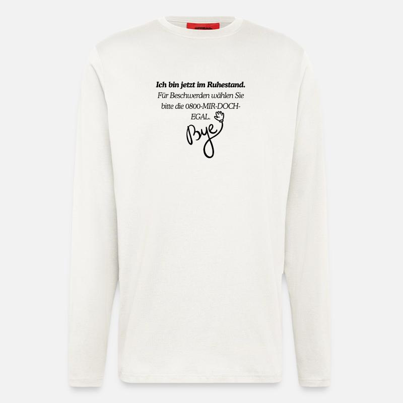 Ruhestand Design - Langarmshirt - made by SPREAD  - OFF WHITE