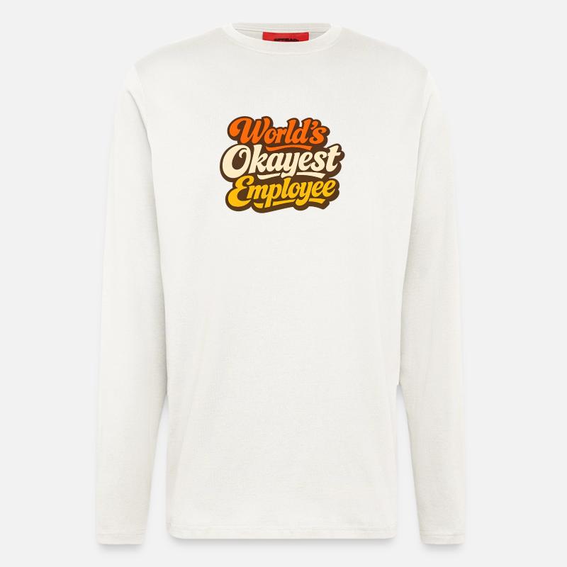 Der beste Mitarbeiter der Welt - Langarmshirt - made by SPREAD  - OFF WHITE