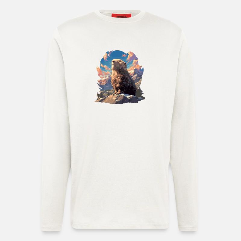 Lemminge Lemming - Langarmshirt - made by SPREAD  - OFF WHITE