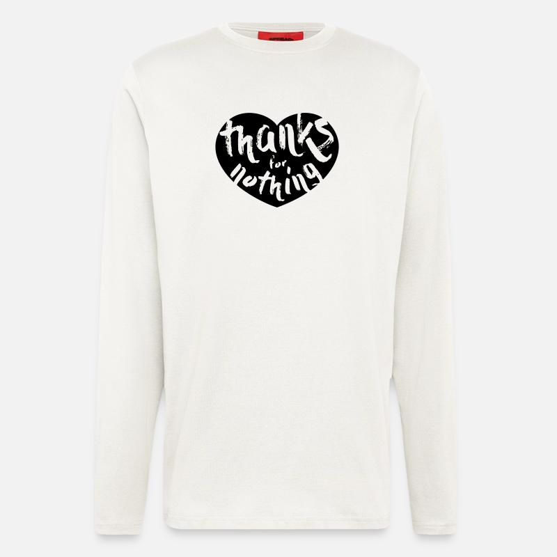 thanks for nothing - Langarmshirt - made by SPREAD  - OFF WHITE