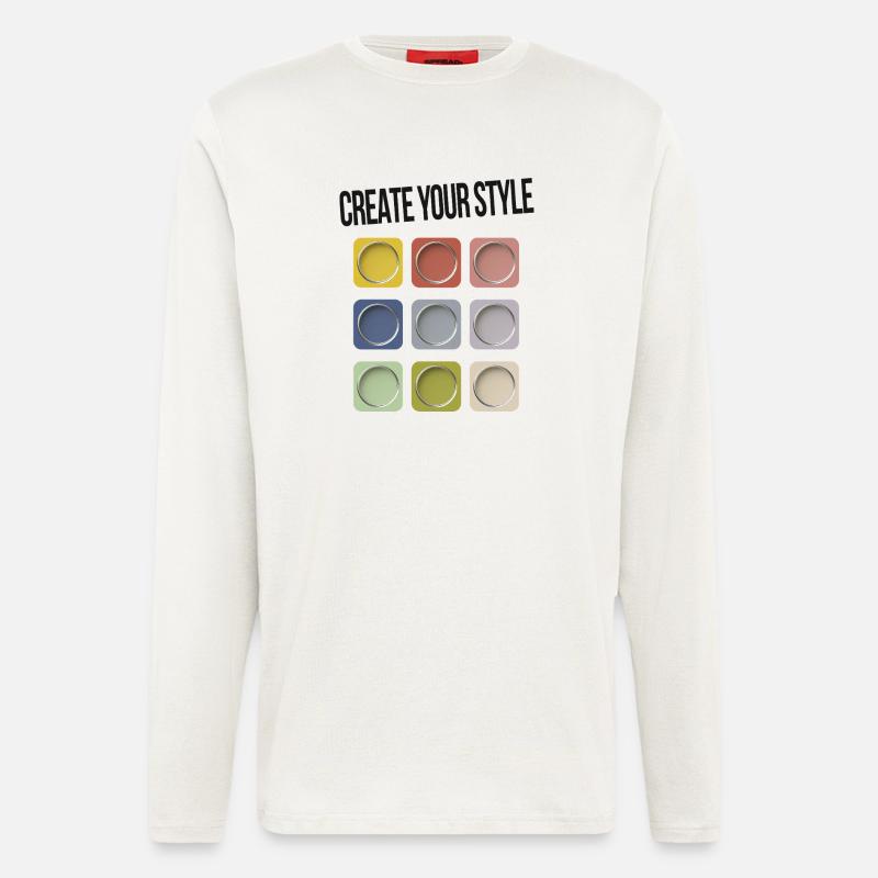 Create Your Style – Modern Statement - Longsleeve - made by SPREAD  - OFF WHITE