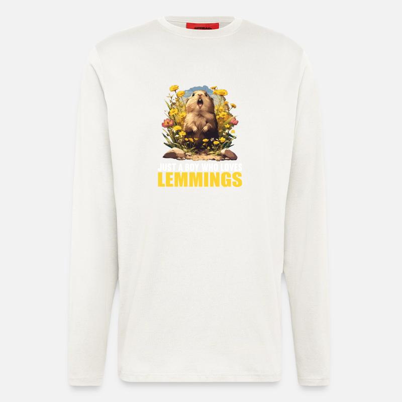 Lemminge Lemming - Langarmshirt - made by SPREAD  - OFF WHITE