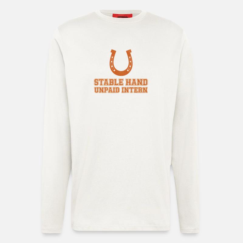 Unbezahlter Stallbursche - Langarmshirt - made by SPREAD  - OFF WHITE