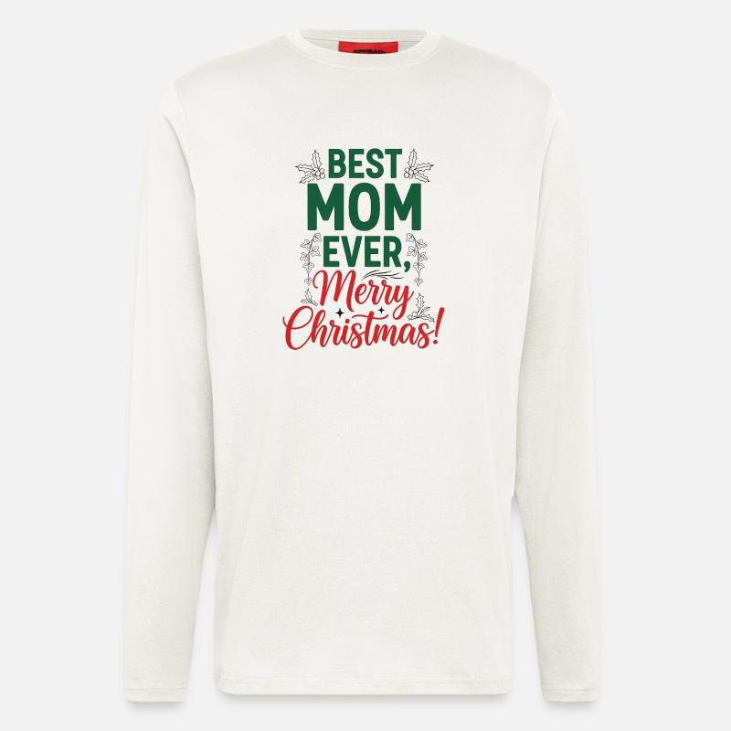 Weihnachten Mama - Langarmshirt - made by SPREAD - OFF WHITE