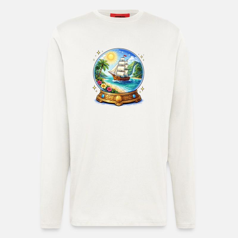 Ship's dream spherical image - Longsleeve - made by SPREAD  - OFF WHITE