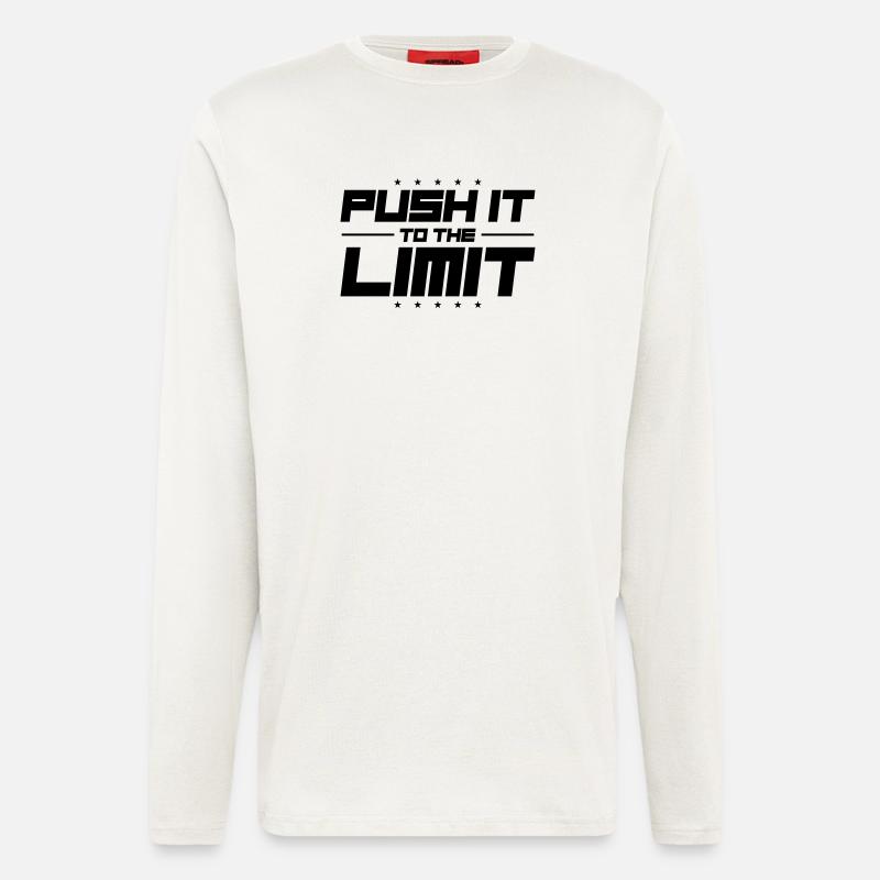 Push It To The Limit - Langarmshirt - made by SPREAD  - OFF WHITE