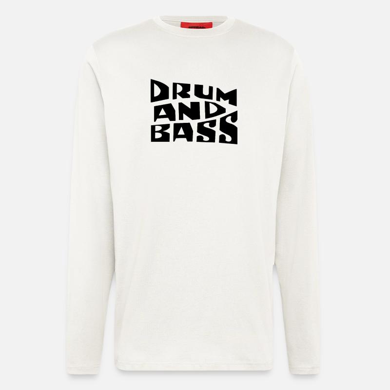 Bold and distressed Drum and Bass logo design - Longsleeve - made by SPREAD  - OFF WHITE