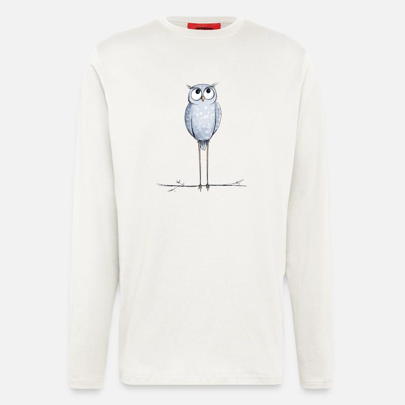 süße Eule - Langarmshirt - made by SPREAD  - OFF WHITE