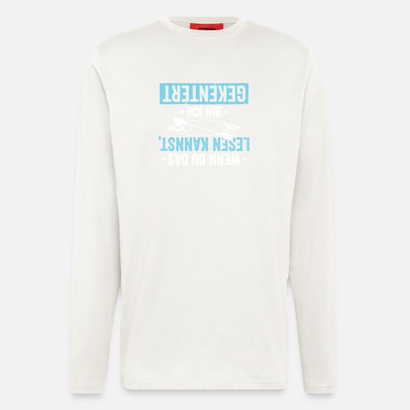 Kajak Ich bin Gekentert - Langarmshirt - made by SPREAD  - OFF WHITE