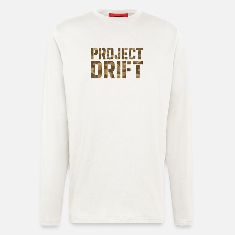 Project Drift Camouflage Tuning Statement - Longsleeve - made by SPREAD  - OFF WHITE