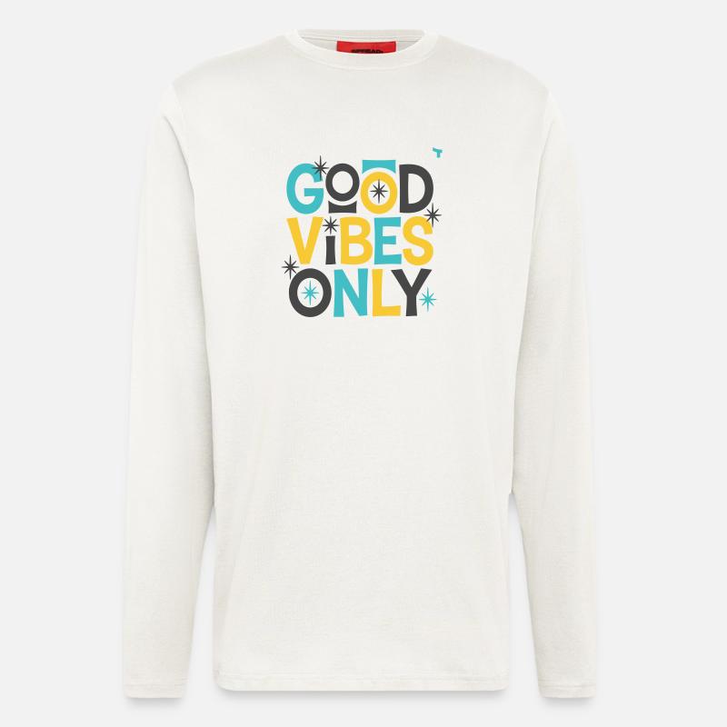 Nur gute Stimmung! - Langarmshirt - made by SPREAD  - OFF WHITE