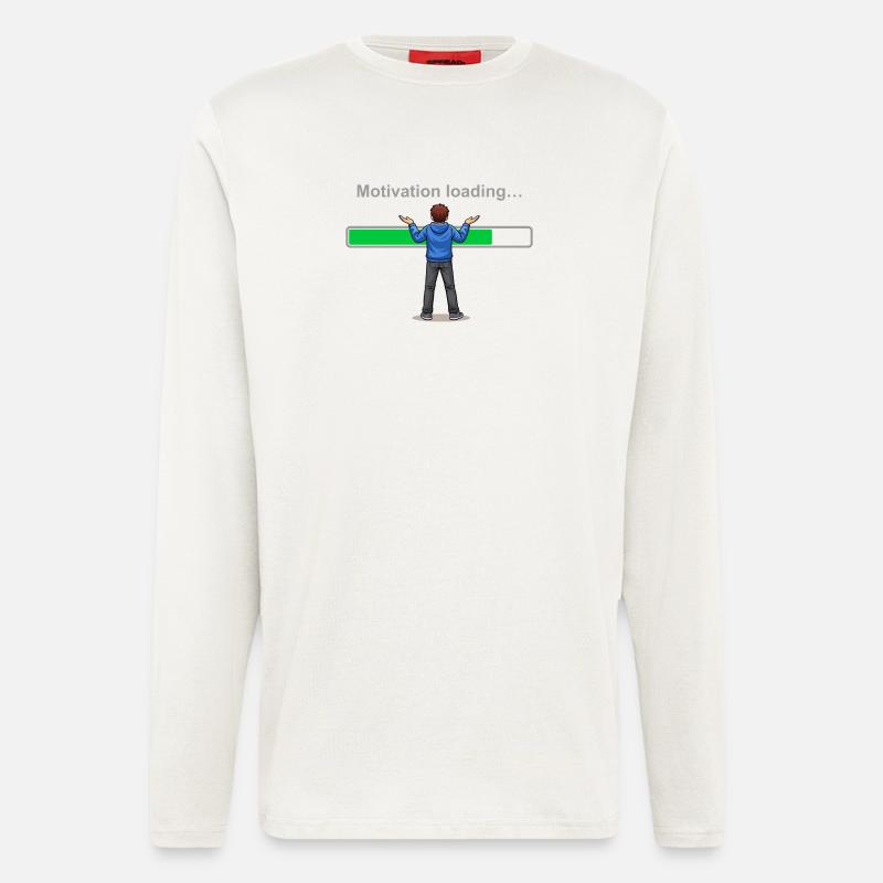 Motivation Loading… Please Wait - Longsleeve - made by SPREAD  - OFF WHITE