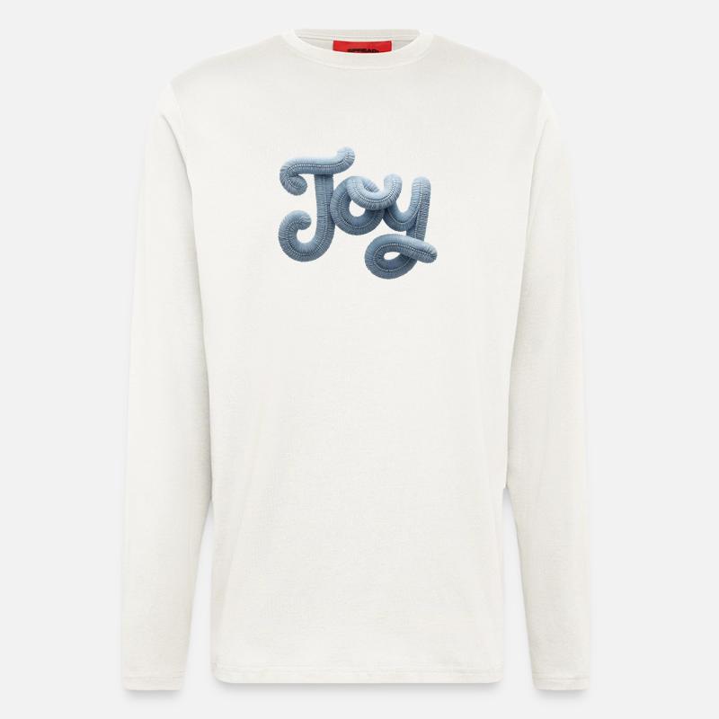 Joy Modern Patchwork Look - Longsleeve - made by SPREAD  - OFF WHITE